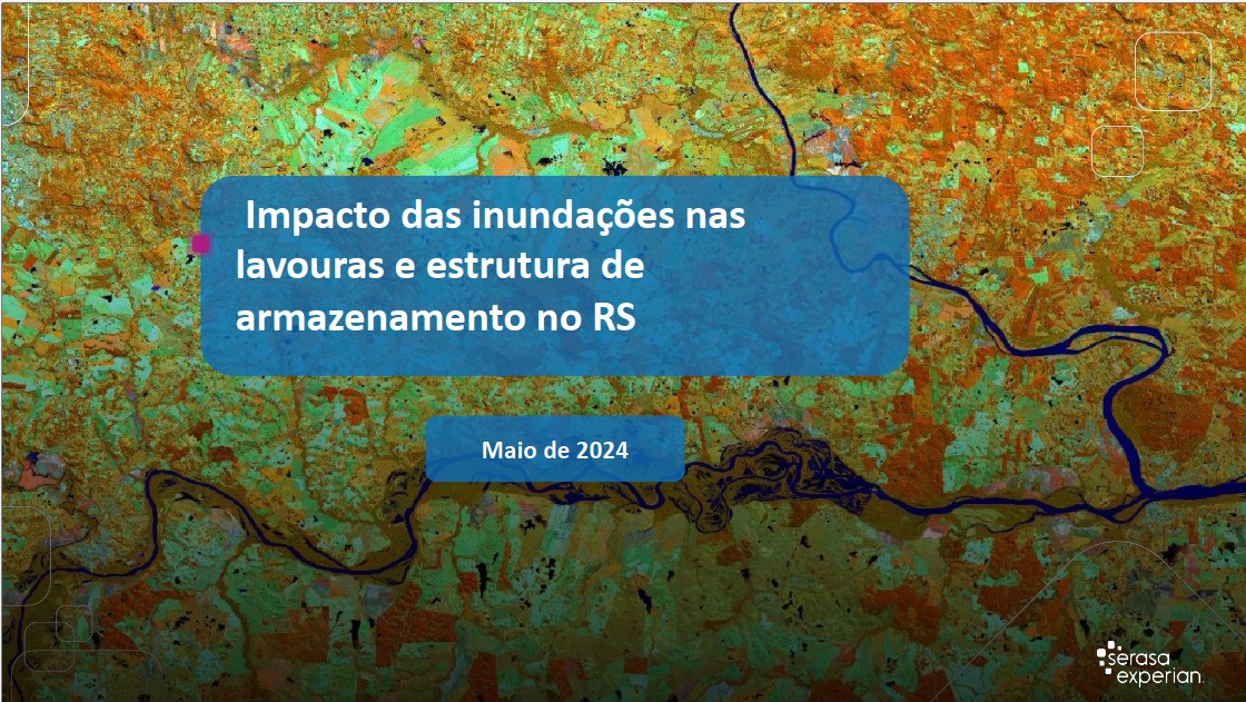Imagem da análise geoespacial das enchentes